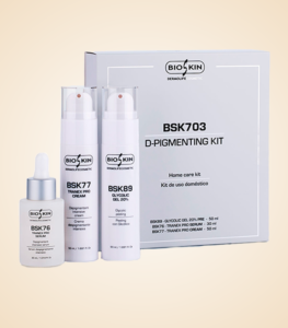 Kit despigmentante BSK703. Productos Skin Care. Cursos de Estética en Puerto Rico y Estados Unidos BioSkin Velet Cosmetics BelleSkin