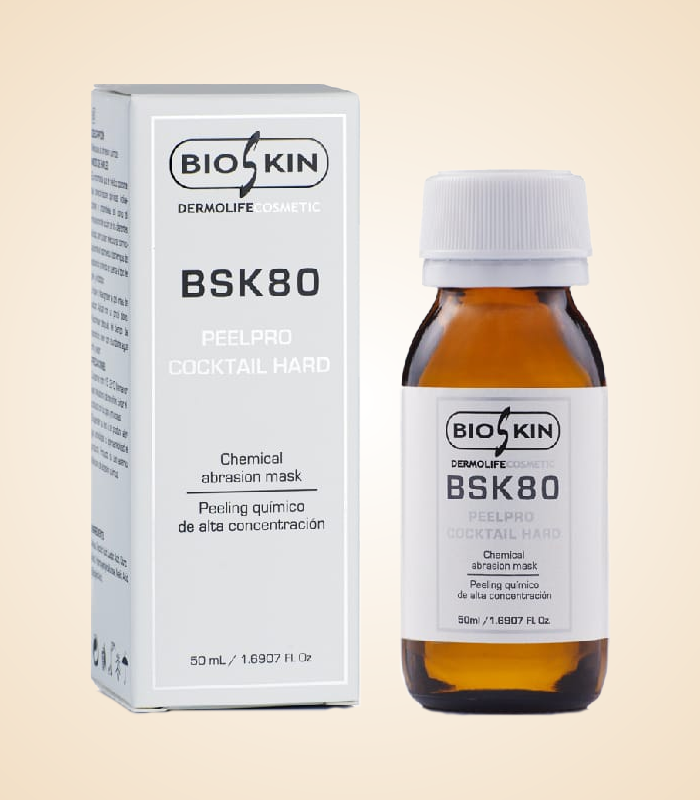 BSK80 Peel Pro Cocktail Hard | Peeling químico de alta concentración. Productos Skin Care. Cursos de Estética en Puerto Rico y Estados Unidos BioSkin Velet Cosmetics BelleSkin